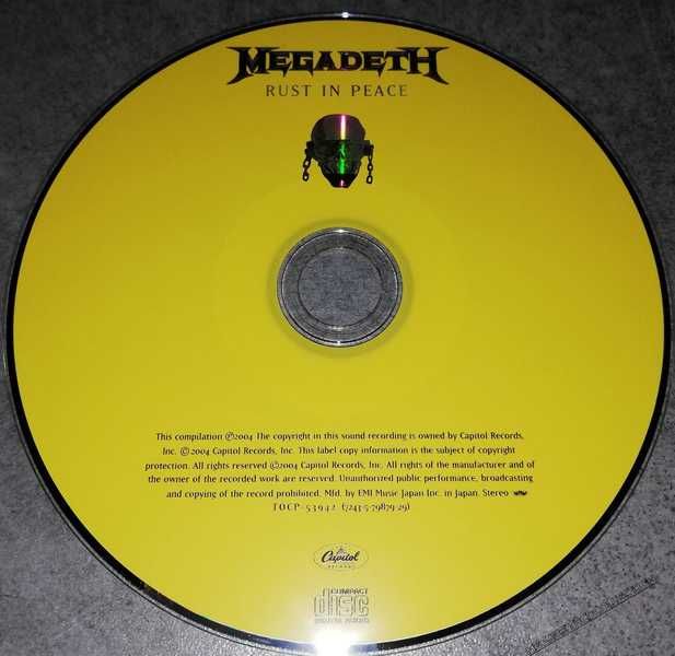 Megadeth Rust In Piece