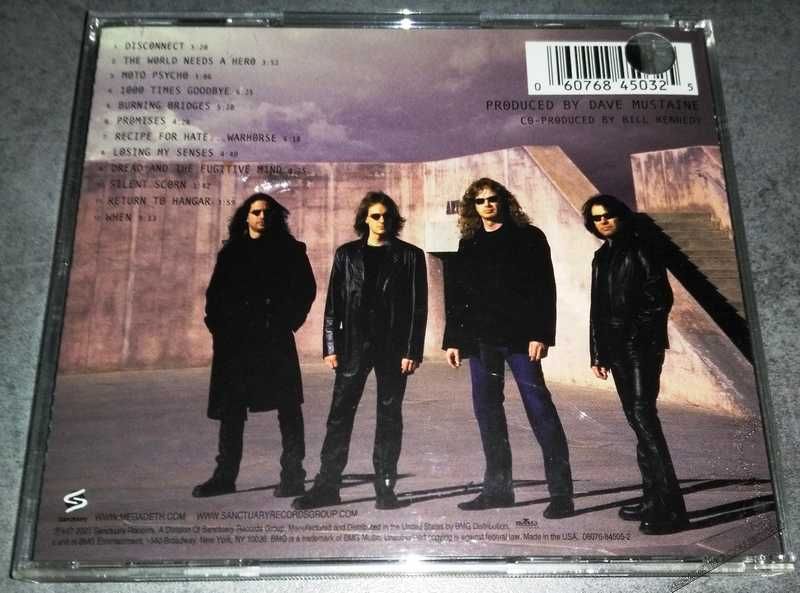 Megadeth The World Needs a Hero 楽譜 英語版 Megadeth – The World Needs A Hero – CD (Album, Reissue
