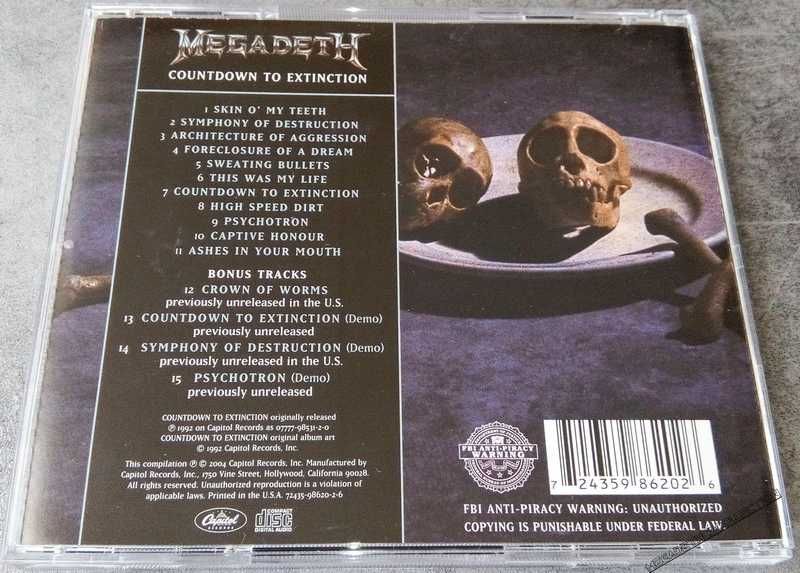 041 Countdown to Extinction 90年代ヴィンテージ Countdown to Extinction (Bonus Track Version) - メガデスの